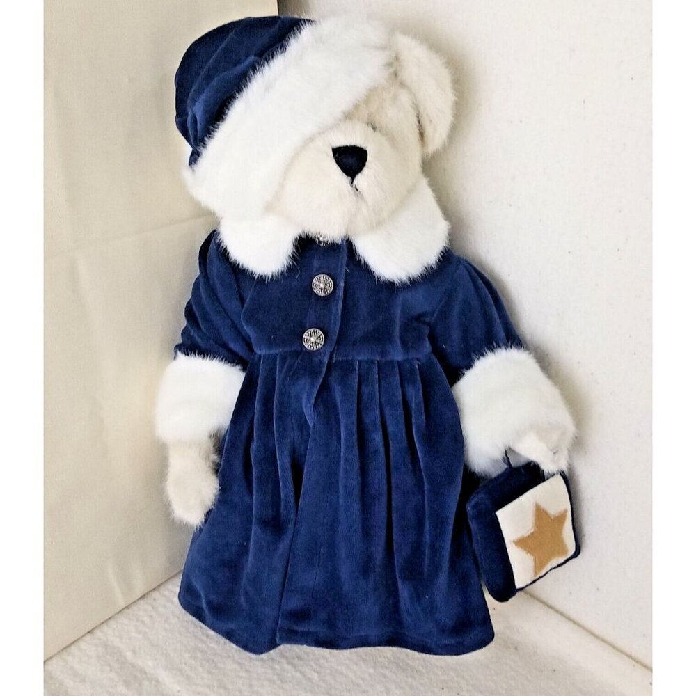 Boyds Bears 1998 ALEXIS BERRIMAN #912022 Plush 16” Blue Velvet Soft NWT